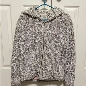 Thread & Supply Gray Sherpa Hoodie